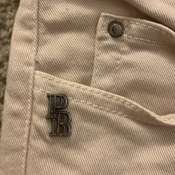 Balmain Pale Pastel Pink Skinny Biker Cotton Jeans - Picture 11 of 15